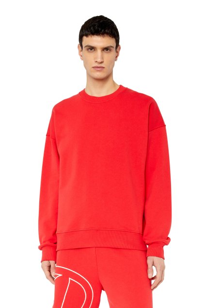Mikina - S-ROB-MEGOVAL SWEAT-SHIRT červená