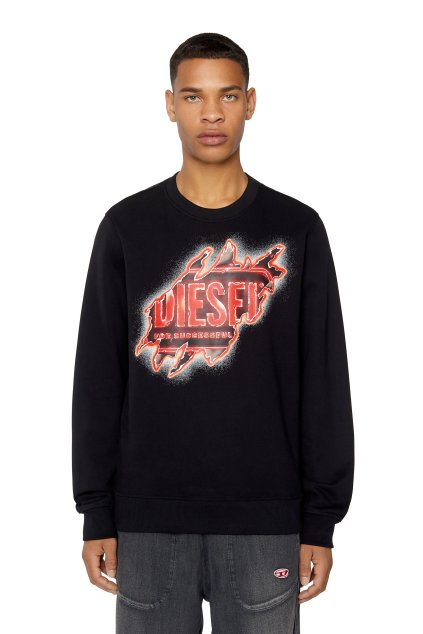 Mikina - S-GINN-E9 SWEAT-SHIRT čierna