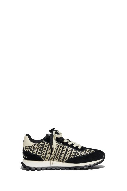 Tenisky - THE MONOGRAM LEATHER JOGGER čierne