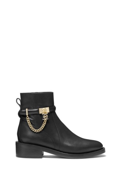 Čižmy - HAMILTON FLAT BOOTIE čierne