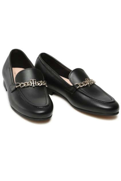 Mokasíny - ELEVATED TH CHAIN LOAFER čierne