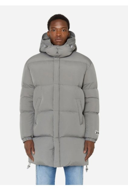 Bunda - W-ROLF-LONG-NW JACKET sivá