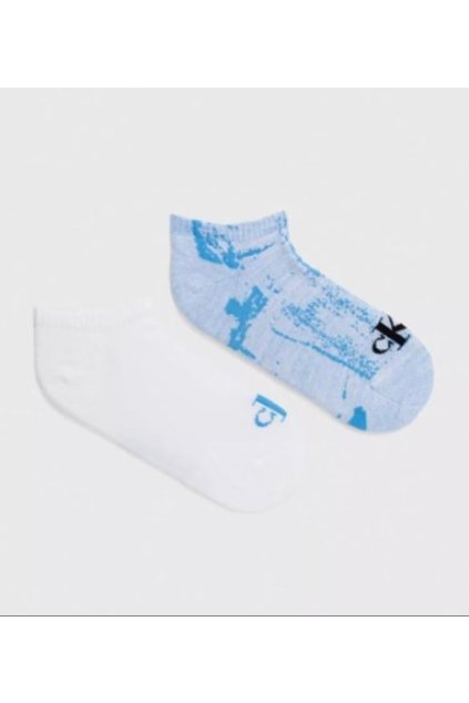 Ponožky - CKJ MEN SNEAKER 2P DISTORTED