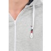 Mikina - TOMMY HILFIGER TJM ORIGINAL ZIP HOODIE sivá