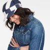 Čiapka - G-STAR Deline hat wmn stripe modro-biela
