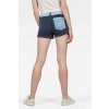 Krátke nohavice - G-STAR Faeroes Zip Mid bf Short Wmn modré