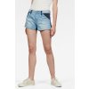 Krátke nohavice - G-STAR Faeroes Zip Mid bf Short Wmn modré