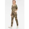 Overal - G-STAR Namic boatneck suit wmn ss vzorovaný