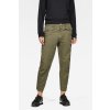 Nohavice - G-STAR Army radar mid bf wmn khaki zelené