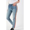 Rifle - Tommy Jeans HIGH RISE SLIM IZZY RNBWM modré