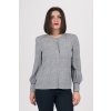 Blúzka - TH ESSENTIAL P-OVER BLOUSE LS čierno-biela