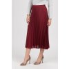 Sukňa - TH ESSENTIAL MIDI SKIRT červeno-hnedá