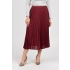 Sukňa - TH ESSENTIAL MIDI SKIRT červeno-hnedá
