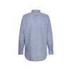 Košeľa - COTTON LINEN TWILL SHIRT modrej farby
