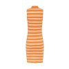 Šaty - TJW SIDE SLIT STRIPE DRESS oranžové