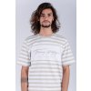 Tričko - SIGNATURE STRIPE RELAXED FIT TEE béžové