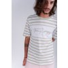 Tričko - SIGNATURE STRIPE RELAXED FIT TEE béžové