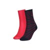 Ponožky - Tommy Hilfiger Stripes 2 pack ružové