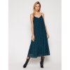 Šaty - ICON TARTAN MIDI SLIP modro-zelené