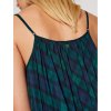 Šaty - ICON TARTAN MIDI SLIP modro-zelené