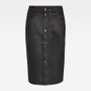 Sukňa - Noxer Navy Pencil Button skirt čierna