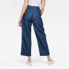 Nohavice - Bristum pleated wide leg chino wmn modré