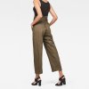Nohavice - Bronson XL paperbag waist chino wmn zelené