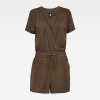 Overal - Mix jumpsuit wmn s\s hnedý