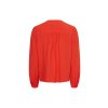 Blúzka - VISCOSE V-NK REGULAR BLOUSE červená