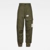 Nohavice - G-star RAW Compact bitt canvas zelené