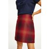 Sukňa - Tommy Hilfiger  WOOL SHADOW CHECK SHORT SKIRT červená