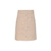 Sukňa - TJW CORD BUTTON THRU MINI SKIRT béžová