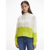 Sveter - TJW CHUNKY COLORBLOCK SWEATER bielo-žltý