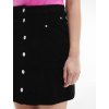Sukňa - TJW CORD BUTTON THRU MINI SKIRT čierna