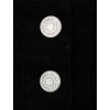 Sukňa - TJW CORD BUTTON THRU MINI SKIRT čierna