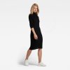 Šaty - G-star Rib mock dress knit čierne
