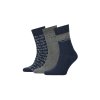 Ponožky - CK MENS 3PK MULTI LOGO DRESS CREW GIFTBOX DARWIN trojbalenie