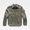 Bunda - Stand collar Overshirt zelená