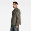 Bunda - Stand collar Overshirt zelená