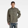 Bunda - Stand collar Overshirt zelená