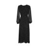 Šaty - Tommy Hilfiger GEORGETTE WRAP MIDI DRESS LS čierne