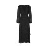 Šaty - Tommy Hilfiger GEORGETTE WRAP MIDI DRESS LS čierne