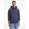 Mikina - Tommy Jeans TJM STRAIGHT LOGO HOODIE modrá