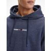 Mikina - Tommy Jeans TJM STRAIGHT LOGO HOODIE modrá
