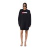 Šaty - D-ROBBIE-DIV DRESS čierne