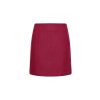 Sukňa - WOOL BLEND HERRINGB SHORT SKIRT šedá