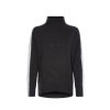 Sveter - TARAH RELAXED MOCK-NK SWEATER čierny