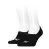 Ponožky - CK MEN FOOTIE HIGH CUT 2P LOGO čierne
