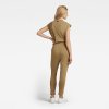 Overal - Snap button jumpsuit s\s zelený