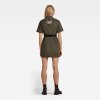 Šaty - Shirt Dress Short Sleeve zelené